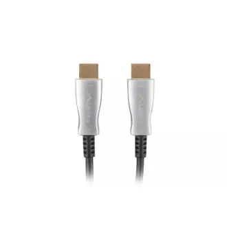 LANBERG aktivni optički kabel velike brzine s Ethernet 2.0, 4K@60Hz, M/M, duljina 20m, crni, pozlaćeni konektori