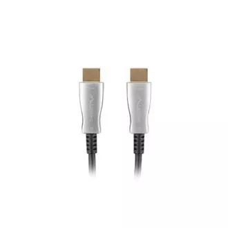 LANBERG aktivni optički kabel velike brzine s Ethernet 2.0, 4K@60Hz, M/M, duljina 20m, crni, pozlaćeni konektori