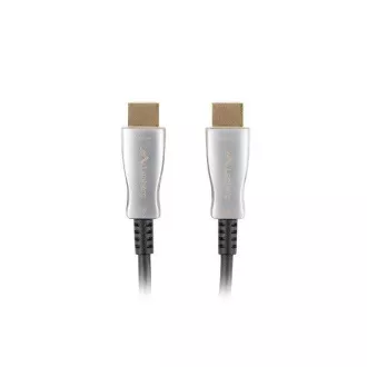LANBERG aktivni optički kabel velike brzine s Ethernet 2.0, 4K@60Hz, M/M, duljina 30m, crni, pozlaćeni konektori