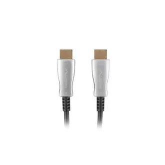 LANBERG aktivni optički kabel velike brzine s Ethernet 2.0, 4K@60Hz, M/M, duljina 30m, crni, pozlaćeni konektori