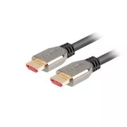 LANBERG Ultra High Speed HDMI 2.1 kabel, 48 Gbps, 8K@60Hz, 5K@120Hz, duljina 1m, crni, pozlaćeni konektori