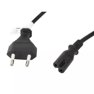 LANBERG CEE 7/16 prema IEC 320 C7 EURO (RADIO) KABEL ZA NAPAJANJE 1,8 M VDE crni