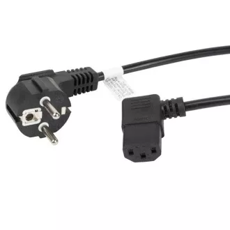 LANBERG CEE 7/7 prema IEC 320 C13 KABEL ZA NAPAJANJE 1,8 M kutni DESNI VDE crni