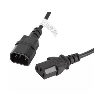 LANBERG IEC 320 C13 do C14 kabel 1.8M crni