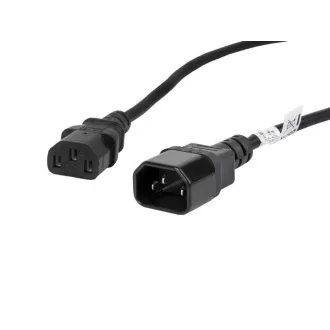 LANBERG IEC 320 C13 do C14 kabel 1,8M VDE crni