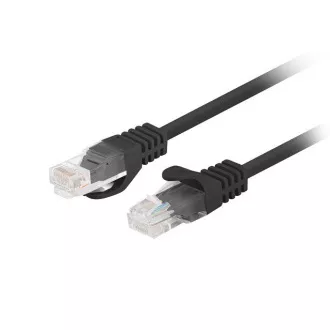LANBERG Patch kabel CAT.5E UTP 0.25M crni Fluke Passed