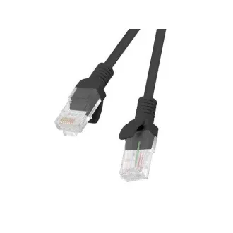 LANBERG Patch kabel CAT.5E UTP 10M crni Fluke Passed