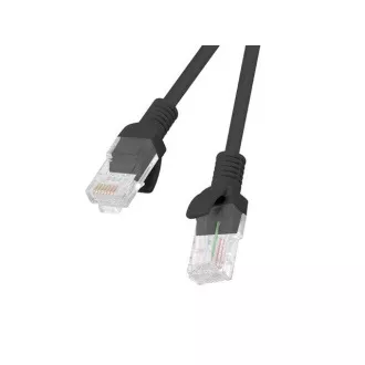 LANBERG Patch kabel CAT.6 UTP 1M crni Fluke Passed