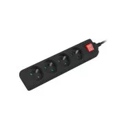LANBERG Produžni kabel 1,5M 4X klasična utičnica sa prekidačem bakreni kabel crni