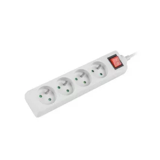LANBERG Produžni kabel 1,5M 4X klasična utičnica sa prekidačem bakreni kabel bijeli