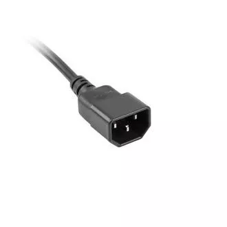 LANBERG Produžni kabel za UPS uređaje, duljina 1m, 5x izlaza, crni