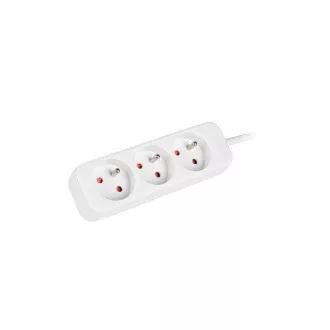 LANBERG Produžni kabel 3M 3X klasična utičnica bakreni kabel bijeli