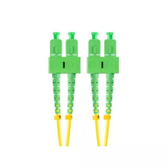 LANBERG optički patch kabel SM SC/APC-SC/APC duplex 2m LSZH G657A1 promjer 3mm, boja žuta LANBERG optički patch kabel SM SC/APC-SC/APC duplex 2m LSZH G657A1 promjer 3mm, boja žuta