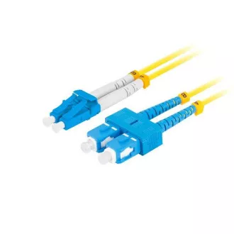 LANBERG optički patch kabel SM SC/UPC-LC/UPC duplex 2m LSZH G657A1 promjer 3mm, boja žuta LANBERG optički patch kabel SM SC/UPC-LC/UPC duplex 2m LSZH G657A1 promjer 3mm, boja žuta