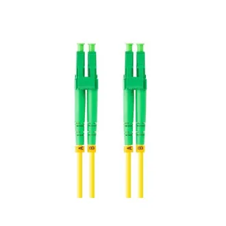 LANBERG optički patch kabel SM LC/APC-LC/APC duplex 1m LSZH G657A1 promjer 3mm, boja žuta
