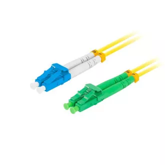 LANBERG optički patch kabel SM LC/APC-LC/UPC duplex 2m LSZH G657A1 promjer 3mm, boja žuta