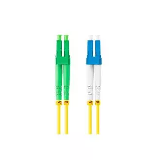LANBERG optički patch kabel SM LC/APC-LC/UPC duplex 2m LSZH G657A1 promjer 3mm, boja žuta