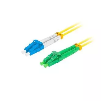 LANBERG optički patch kabel SM LC/APC-LC/UPC duplex 2m LSZH G657A1 promjer 3mm, boja žuta