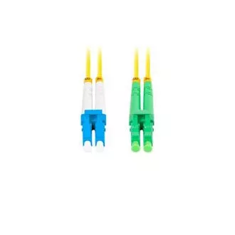 LANBERG optički patch kabel SM LC/APC-LC/UPC duplex 2m LSZH G657A1 promjer 3mm, boja žuta