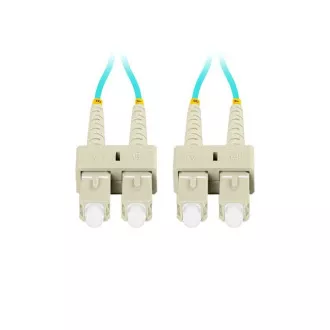 LANBERG optički patch kabel MM SC/UPC-SC/UPC duplex 2m LSZH OM3 50/125 promjer 3mm, boja cijan LANBERG optički patch kabel MM SC/UPC-SC/UPC duplex 2m LSZH OM3 50/125 promjer 3mm, boja cijan