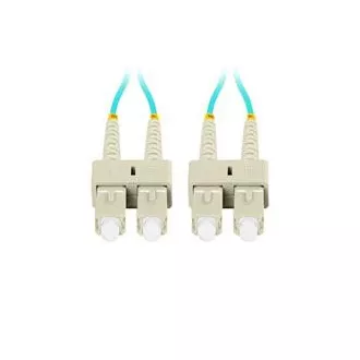 LANBERG optički patch kabel MM SC/UPC-SC/UPC duplex 2m LSZH OM3 50/125 promjer 3mm, boja cijan LANBERG optički patch kabel MM SC/UPC-SC/UPC duplex 2m LSZH OM3 50/125 promjer 3mm, boja cijan
