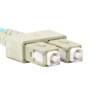 LANBERG optički patch kabel MM SC/UPC-SC/UPC duplex 3m LSZH OM3 50/125 promjer 3mm, boja cijan