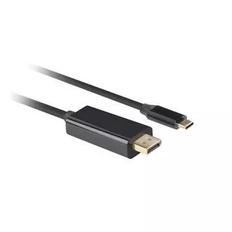 Lanberg USB-C(M)->DisplayPort(M) kabel 1m 4K 60Hz crni