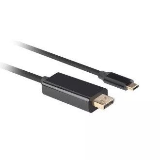 Lanberg USB-C(M)->DisplayPort(M) kabel 3m 4K 60Hz crni