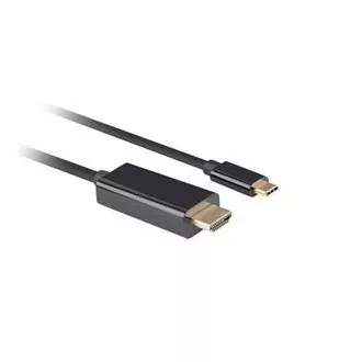 Lanberg USB-C(M)->HDMI(M) kabel 1,8 m 4K 60Hz crni