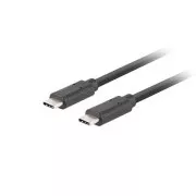 Lanberg USB-C M/M 3.1 GEN 2 kabel 0,5m 10GB/S PD100W crni