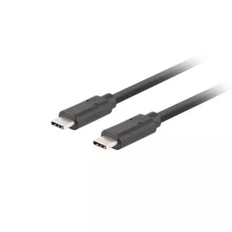 Lanberg USB-C M/M 3.1 GEN 2 kabel 0,5m 10GB/S PD100W crni