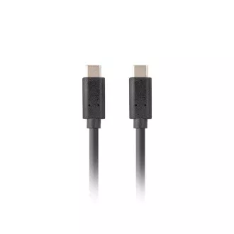 Lanberg USB-C M/M 3.1 GEN 2 kabel 0,5m 10GB/S PD100W crni