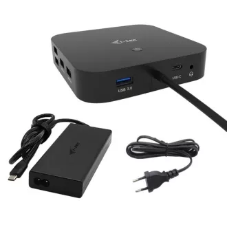 I-tec USB-C HDMI + Dual DP priključna stanica s napajanjem 100 W + i-tec univerzalni punjač 112 W
