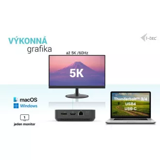 I-tec USB-C HDMI + Dual DP priključna stanica s napajanjem 100 W + i-tec univerzalni punjač 112 W