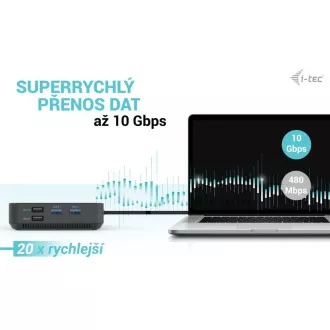 I-tec USB-C HDMI + Dual DP priključna stanica s napajanjem 100 W + i-tec univerzalni punjač 112 W