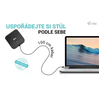 I-tec USB-C HDMI + Dual DP priključna stanica s napajanjem 100 W + i-tec univerzalni punjač 112 W