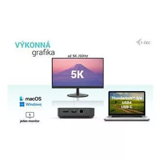 I-tec USB-C HDMI + Dual DP priključna stanica s napajanjem 100 W + i-tec univerzalni punjač 112 W