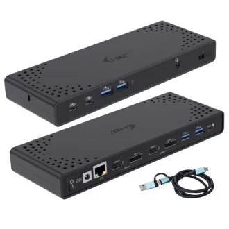 I-tec USB 3.0 / USB-C / Thunderbolt priključna stanica s dva zaslona + PD 100 W I-tec USB 3.0 / USB-C / Thunderbolt priključna stanica s dva zaslona + PD 100 W