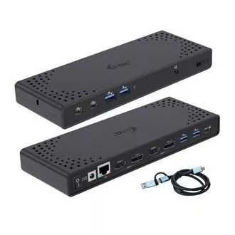 I-tec USB 3.0 / USB-C / Thunderbolt priključna stanica s dva zaslona + PD 100 W I-tec USB 3.0 / USB-C / Thunderbolt priključna stanica s dva zaslona + PD 100 W