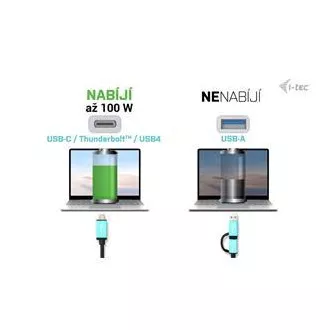 I-tec USB 3.0 / USB-C / Thunderbolt priključna stanica s dva zaslona + PD 100 W I-tec USB 3.0 / USB-C / Thunderbolt priključna stanica s dva zaslona + PD 100 W