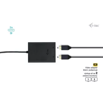 I-tec USB-C Dual 4K/60Hz (jedan 8K/30Hz) DP video adapter