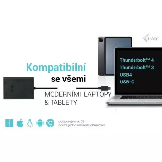 I-tec USB-C Dual 4K/60Hz (jedan 8K/30Hz) DP video adapter