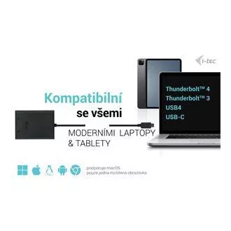 I-tec USB-C Dual 4K/60Hz (jedan 8K/30Hz) DP video adapter