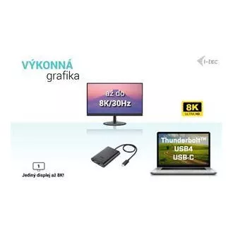 I-tec USB-C Dual 4K/60Hz (jedan 8K/30Hz) DP video adapter