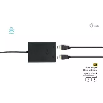 I-tec USB-C Dual 4K/60Hz (jedan 8K/30Hz) HDMI video adapter
