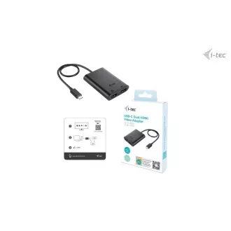 I-tec USB-C Dual 4K/60Hz (jedan 8K/30Hz) HDMI video adapter