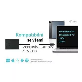 I-tec USB-C Dual 4K/60Hz (jedan 8K/30Hz) HDMI video adapter