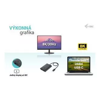 I-tec USB-C Dual 4K/60Hz (jedan 8K/30Hz) HDMI video adapter
