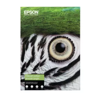 EPSON papir A4 - 300g/m2 - 25 listova - Fine Art Cotton Smooth Bright EPSON papir A4 - 300g/m2 - 25 listova - Fine Art Cotton Smooth Bright