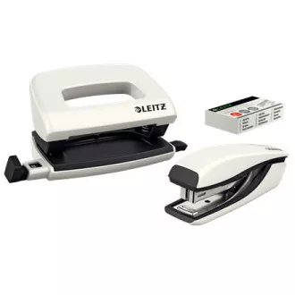 LEITZ Set mini spajalica i bušilica za rupe WOW, biserno bijela LEITZ Set mini spajalica i bušilica za rupe WOW, biserno bijela